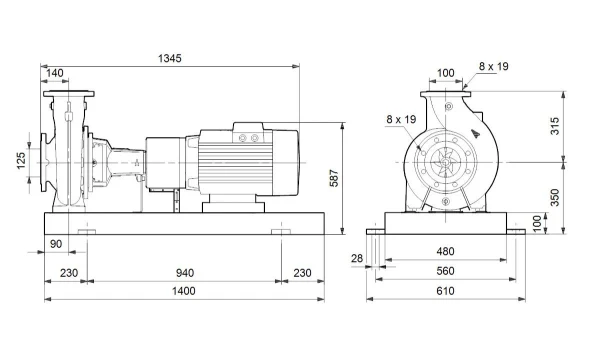 Grundfos NK 100-315/326AA2F2AESBQQEMW5