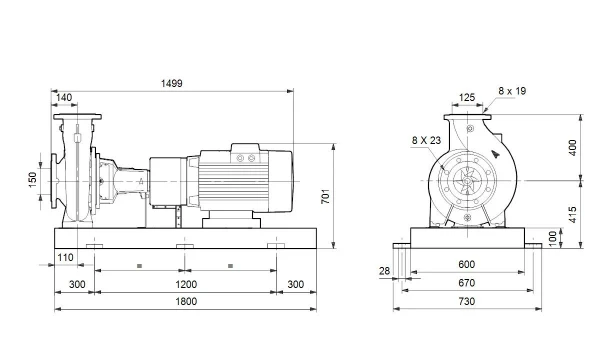 Grundfos NK 125-400/384AA2F2AESBQQEOW5