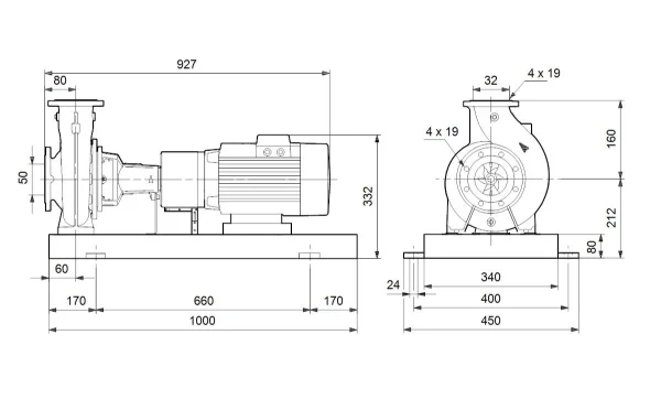 Grundfos NK 32-160.1/169AA2F2AESBQQEJW1