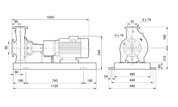 Grundfos NK 32-160/177AA2F2AESBQQELW1
