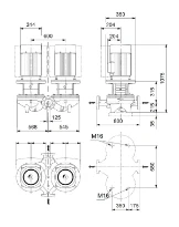 Grundfos In-line pompe TPD 125-190/4 A-F-A-BQQE-NW3