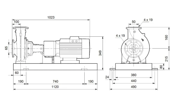 Grundfos NK 50-125/135AA2F2AESBQQELW1
