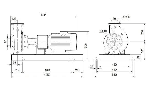 Grundfos NK 50-315/344AA2F2AESBQQENW3
