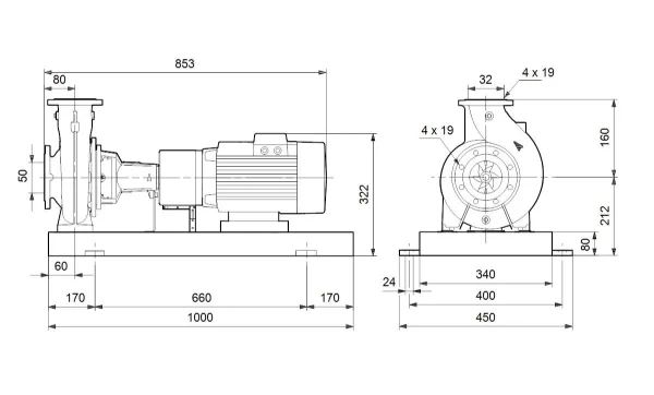Grundfos NK 32-160/173AA2F2AESBQQEFW3