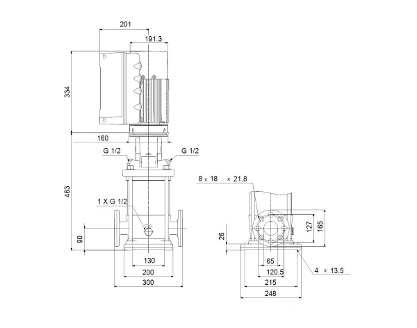 GRUNDFOS CRNE15-3 N-FGJ-A-E-HQQE 3x380-500 60 HZ