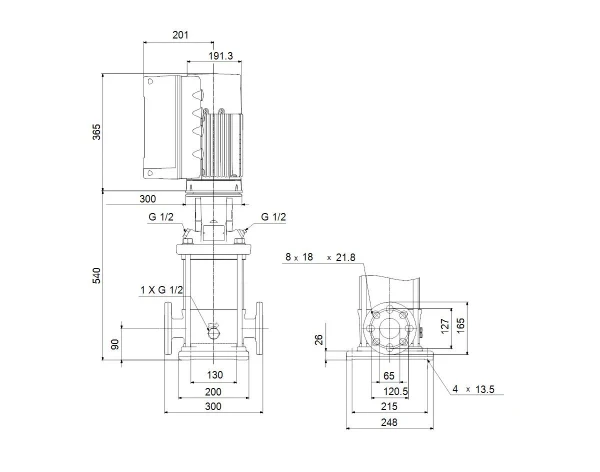 GRUNDFOS CRNE15-4 N-FGJ-A-E-HQQE 3x380-500 60 HZ