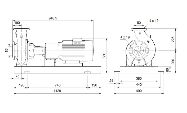 Grundfos NK 50-250/241AA2F2AESBQQEJW3