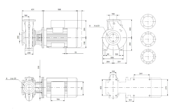 Grundfos NB 150-315/305AAF1AESBQQEOW5