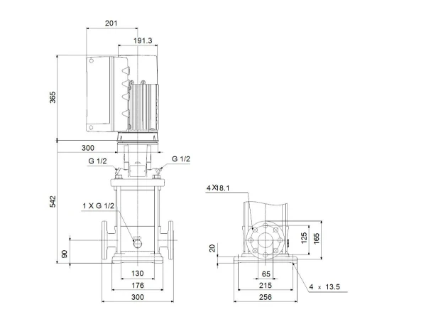 GRUNDFOS CRE15-4 N-F-A-E-HQQE 3x380-500 60 HZ