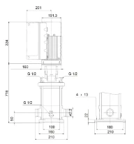 GRUNDFOS CRNE1-27 A-P-A-E-HQQE 3x380-500 60HZ