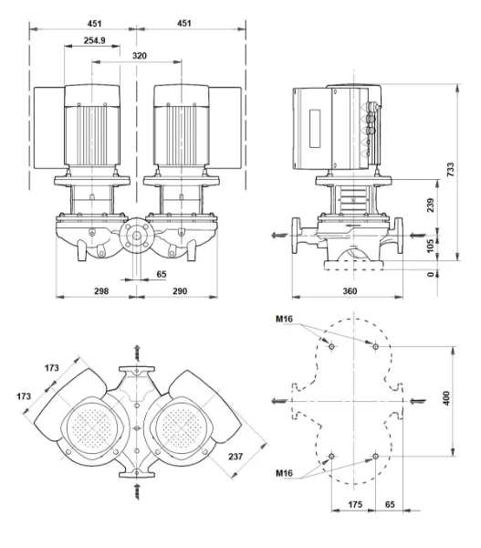 GRUNDFOS TPED 65-410/2 A-F-A-BQQE-MD1