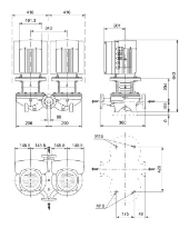 Grundfos In-line pompe TPED 80-180/2 A-F-A-BQQE-JWB