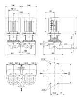 Grundfos In-line pompe TPED 125-110/4 A-F-A-BQQE-KWA