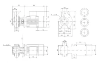 Grundfos NB 150-250/242BAF1AESBQQEQW3