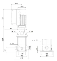 GRUNDFOS CRNE5-12 A-P-A-E-HQQE 3x380-500 60HZ