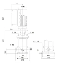 GRUNDFOS CRNE5-16 A-P-A-E-HQQE 3x380-500 60HZ