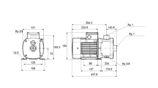 GRUNDFOS CM3-7 A-R-G-E-AQQE F-A-A-N