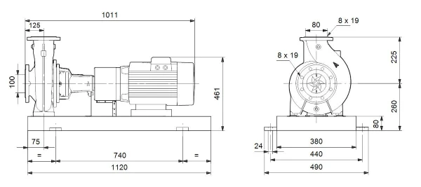 Grundfos NKE 80-160/177AA2F2AESBQQEKWA