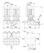 Grundfos In-line pompe TPED 40-530/2 S-A-F-A-BQQE-MWB