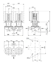Grundfos In-line pompe TPED 80-250/2 S-A-F-A-BQQE-MWB