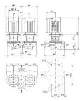 Grundfos In-line pompe TPED 80-270/4 S-A-F-A-BQQE-MWA