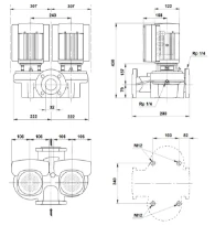 Grundfos In-line pompe TPED 32-230/2 S-A-F-A-BQQE-FWB
