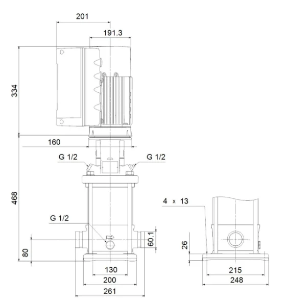 GRUNDFOS CRNE10-5 N-P-A-E-HQQE 3x380-500 60 HZ