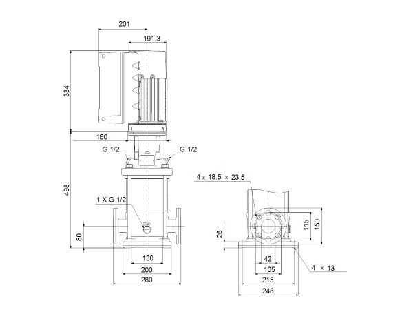 GRUNDFOS CRNE10-6 N-FGJ-A-E-HQQE 3x380-500 60 HZ