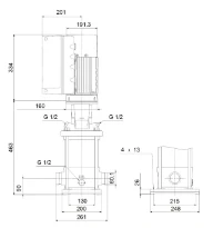 GRUNDFOS CRNE15-3 A-P-A-E-HQQE 3x380-500 60 HZ
