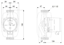 GRUNDFOS ALPHA1 25-80 N 130 1x230V 50Hz 6H