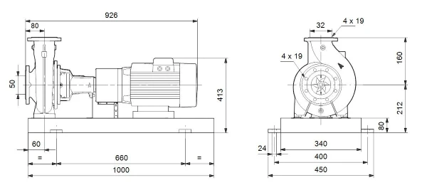 Grundfos NKE 32-160.1/169AA2F2AESBQQEJWB