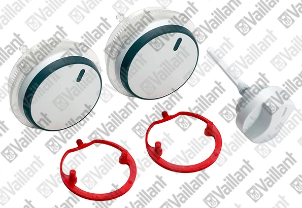 VAILLANT Knops, wit, set 3 st.