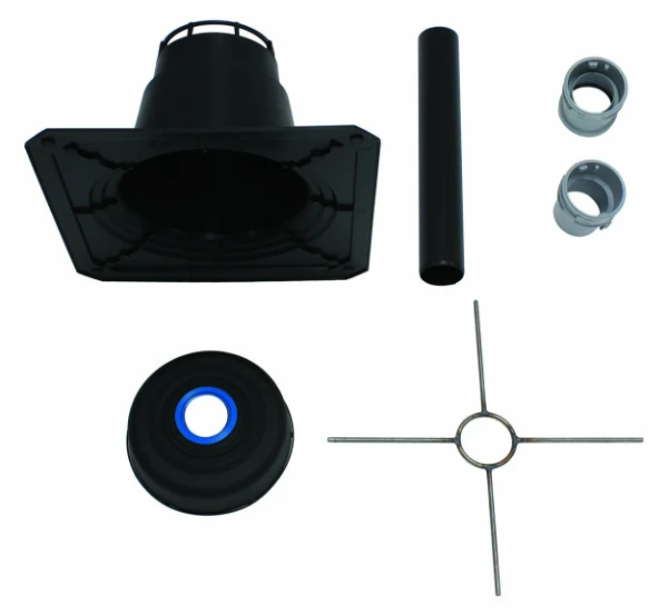 Vaillant schouwuitmonding set voor flexibele buis