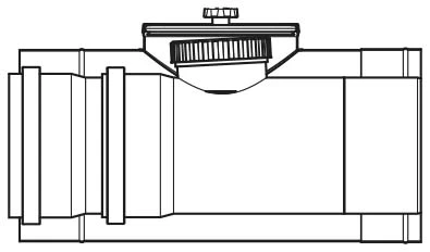 VAILLANT inspectieluik concentr diam 225/160 diam 160mm PP PP/RVS