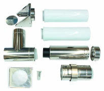 SET RACCORDEMENT VAILLANT kit concentrique p/ évacuation verticale d'un mur