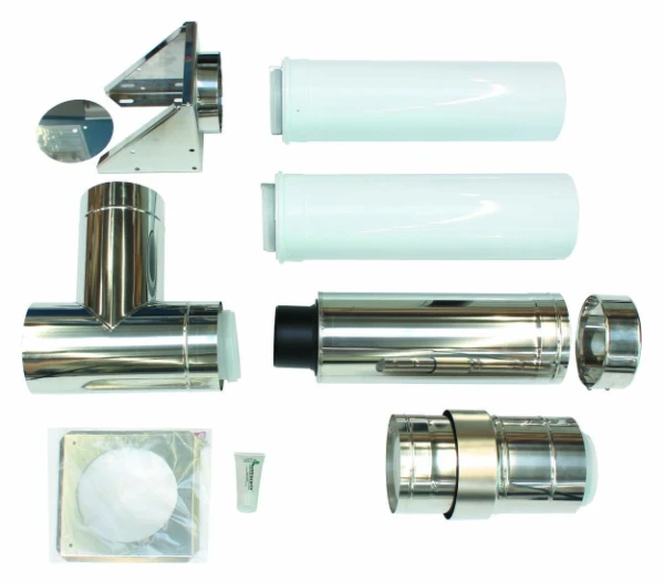 SET RACCORDEMENT VAILLANT kit concentrique p/ évacuation verticale d'un mur