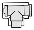 VAILLANT t-stuk m onderhoudsluik 110-160mm alu/pp