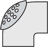 Vaillant bocht 87° PP met onderhoudsluik DN250