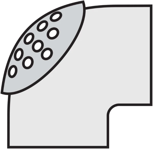 Vaillant bocht 87° PP met onderhoudsluik DN250