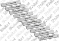 VAILLANT WSS Plaque de firme, auroCOMPACT (x10)