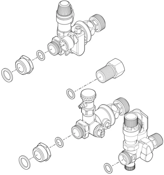 Vaillant uniTOWER set de raccordement VWL..8/5