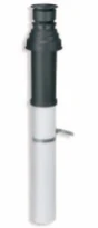 Vaillant RGA concentrique PP/acier passage toiture 80/125 mm - noir