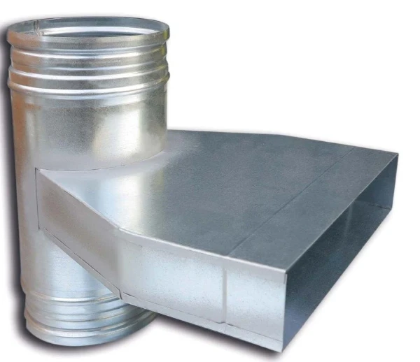Sanutal Mecano Te reduit 90° horizontal 55 x 110 - 180 - 55 x 110 mm