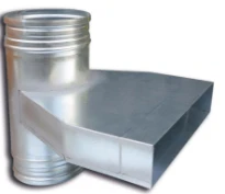 Sanutal Mecano Te reduit 90° horizontal 55 x 220 - 180 - 55 x 220 mm