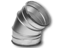 Sanutal Spiralit coude 45° MM 400 x 400 mm - avec joint - gesegmenteerd