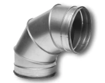 Sanutal Spiralit coude 90° MM 450 x 450 mm - avec joint - gesegmenteerd