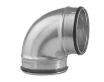 Sanutal Spiralit coude court 90° MM 125 x 125 mm - avec joint