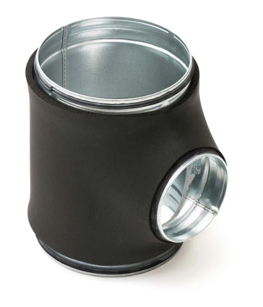 Sanutal Spiralit ISO T-stuk 90° MMM 200 x 200 x 200 mm - met dichting