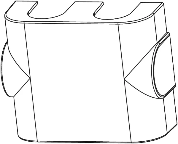 Oventrop Multiblock TF afdekplaat chroom