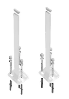 Rofix console sur pied 1200mm ! ral 9010 blanc pur set de 2 - avec fixations